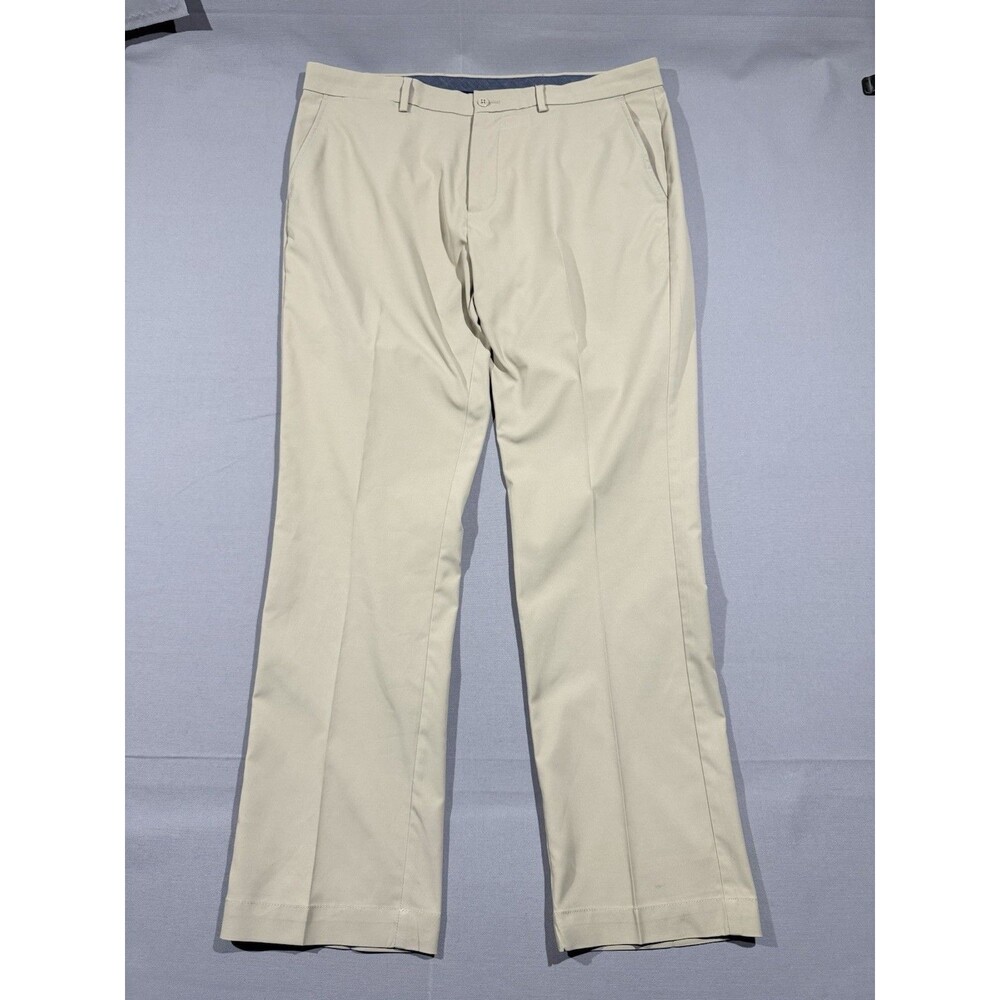 Daniel Cremieux 40x30 Mens Beige Atwood Golf Performance Flat Front Pants